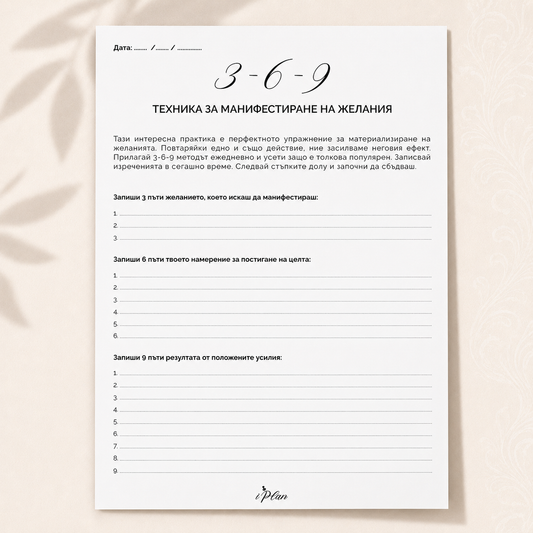 Техника за Манифестиране 3-6-9