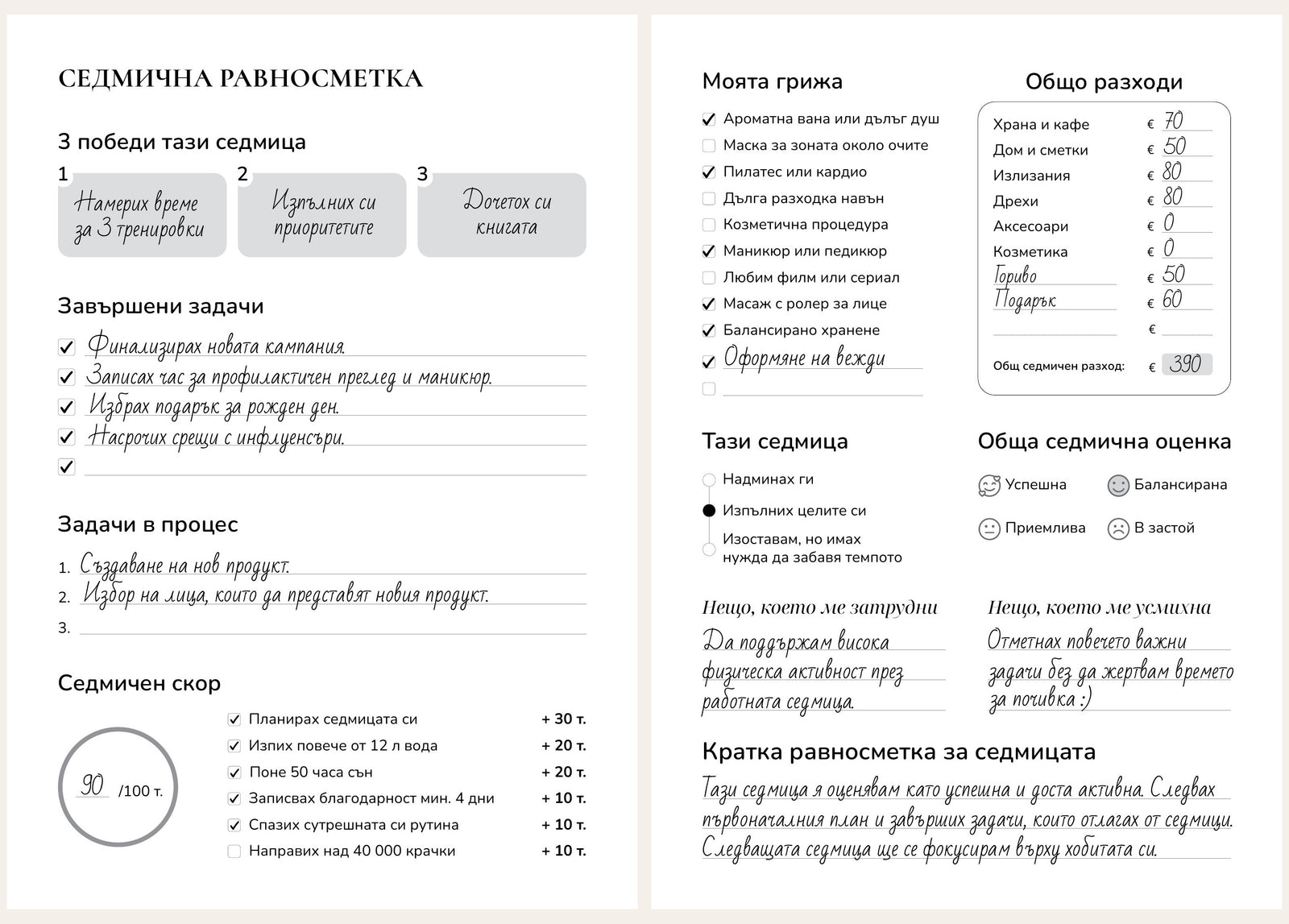 Грижа за себе си